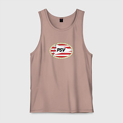 Майка мужская хлопок Psv sport fc, цвет: пыльно-розовый