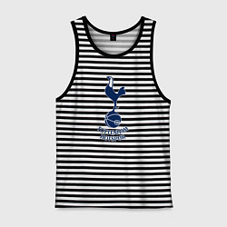 Майка мужская хлопок Tottenham Hotspur fc sport, цвет: черная тельняшка