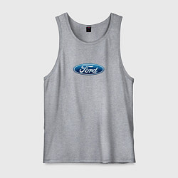 Майка мужская хлопок Ford usa auto brend, цвет: меланж