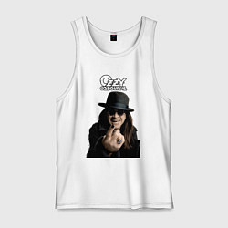 Майка мужская хлопок Ozzy Osbourne fist, цвет: белый