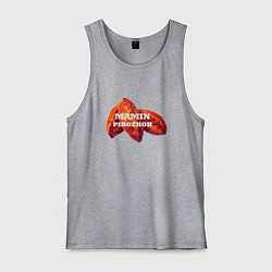 Майка мужская хлопок Мамин пирожок, цвет: меланж