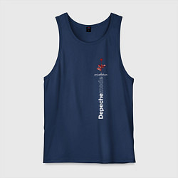 Майка мужская хлопок Depeche Mode - Violator роза, цвет: тёмно-синий