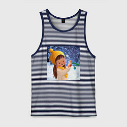 Мужская майка Зимняя сказка