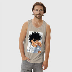 Майка мужская хлопок Иппо Боксер, цвет: миндальный — фото 2