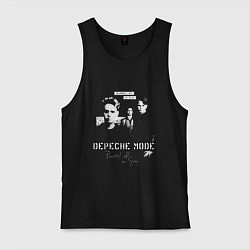 Майка мужская хлопок Depeche Mode - Band barrel of a gun, цвет: черный