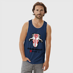 Майка мужская хлопок Juggernaut Dota 2, цвет: тёмно-синий — фото 2