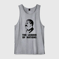 Майка мужская хлопок Лидер наций, цвет: меланж
