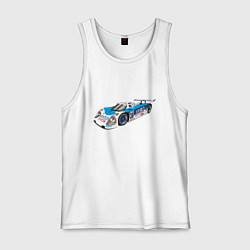 Майка мужская хлопок Toyota Toms Le mans, цвет: белый