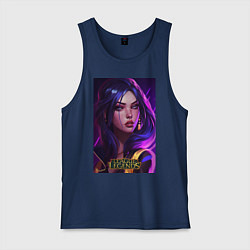 Майка мужская хлопок League of Legends Kaisa Kda, цвет: тёмно-синий