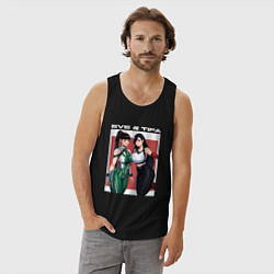 Майка мужская хлопок Тифа и Ева girls fantasy, цвет: черный — фото 2