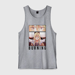 Майка мужская хлопок Королева со скальпелем - burning witch, цвет: меланж