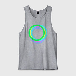 Мужская майка Разноцветные кольца окружностей