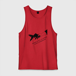 Мужская майка Рыба прежде всего не стоит верить обещаниям