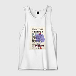 Майка мужская хлопок The Cure - Friday im in love, цвет: белый