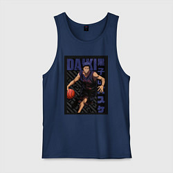 Майка мужская хлопок Баскетбол Куроко Дайки Аоминэ, цвет: тёмно-синий