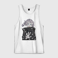 Майка мужская хлопок Надзуна Нанакуса, цвет: белый