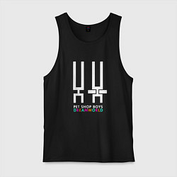 Майка мужская хлопок Pet Shop Boys - Dreamworld, цвет: черный