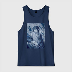 Майка мужская хлопок Ванитас врач, цвет: тёмно-синий