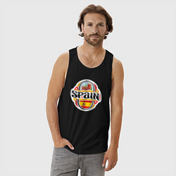 Майка мужская хлопок Это Испания, цвет: черный — фото 2