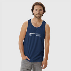 Майка мужская хлопок Жизнь 54, цвет: тёмно-синий — фото 2