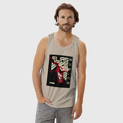 Майка мужская хлопок Невеста чародея Элиас, цвет: миндальный — фото 2