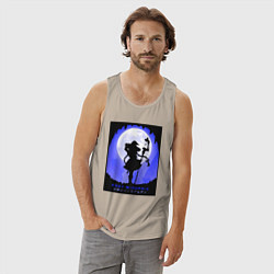 Майка мужская хлопок Реинкарнация безработного Рокси Мигурдия волшебниц, цвет: миндальный — фото 2