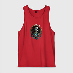 Майка мужская хлопок Адептус Warhammer, цвет: красный