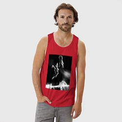 Майка мужская хлопок Моя геройская академия Всемогущий, цвет: красный — фото 2