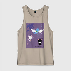 Майка мужская хлопок Хвост Феи Хэппи, цвет: миндальный