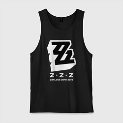 Майка мужская хлопок Zenless zone zero лого, цвет: черный