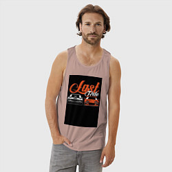 Майка мужская хлопок Форсаж последний заезд, цвет: пыльно-розовый — фото 2