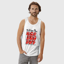 Майка мужская хлопок The Rolling Stones greatest band, цвет: белый — фото 2