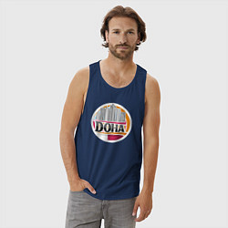 Майка мужская хлопок Доха, цвет: тёмно-синий — фото 2
