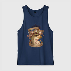 Майка мужская хлопок Злобоглазы и Рухи, цвет: тёмно-синий