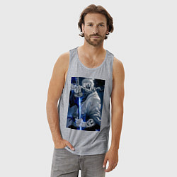 Майка мужская хлопок Ван-Пис Рюма Симоцуки, цвет: меланж — фото 2