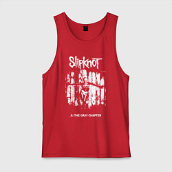 Майка мужская хлопок Slipknot - skeleton girl, цвет: красный