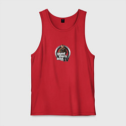 Майка мужская хлопок Grand Theft Auto 4, цвет: красный