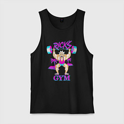 Майка мужская хлопок Ricks GYM, цвет: черный