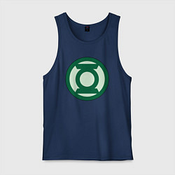 Майка мужская хлопок Green lantern logo, цвет: тёмно-синий