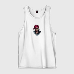 Майка мужская хлопок Вай из Аркейн, цвет: белый