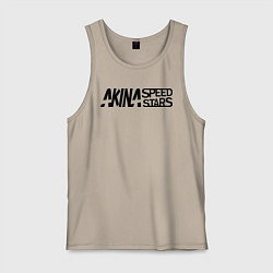 Майка мужская хлопок Akina speed star, цвет: миндальный