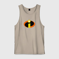 Майка мужская хлопок Суперсемейка, цвет: миндальный