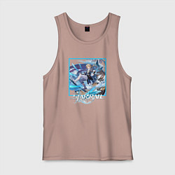 Майка мужская хлопок Яньцин, цвет: пыльно-розовый