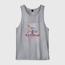 Майка мужская хлопок Сиджвин, цвет: меланж