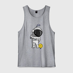 Майка мужская хлопок Космический гольф, цвет: меланж
