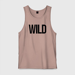 Майка мужская хлопок Wild, цвет: пыльно-розовый