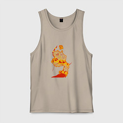 Майка мужская хлопок НСК, цвет: миндальный