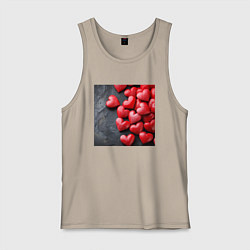 Мужская майка Маленькие сердца