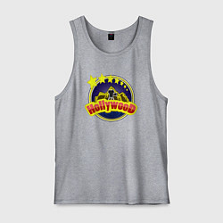 Майка мужская хлопок Кино Голливуда, цвет: меланж