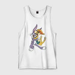 Майка мужская хлопок Bugs Bunny - Lola Bunny, цвет: белый